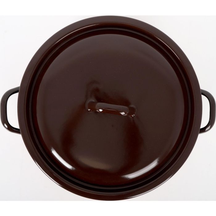 Olla Abombada con Tapa 24 cm - 7 L "Fuego" La Estrella (2 Unidades)