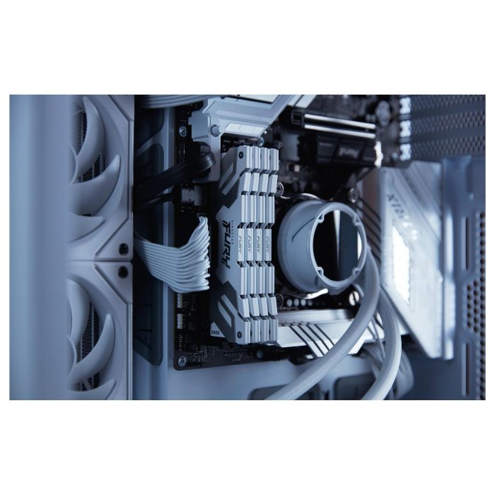 Kingston FURY Renegade White XMP 32GB (2x16GB) DDR5 8000MT/s CL38 Kit de Memoria RAM para PC 6