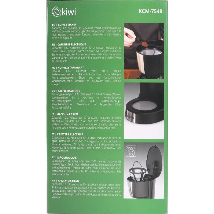 Cafetera Americana Kiwi 1.2L 900W (4 Unidades) 2 Cafetera Americana Kiwi 1.2L 900W (4 Unidades) 2