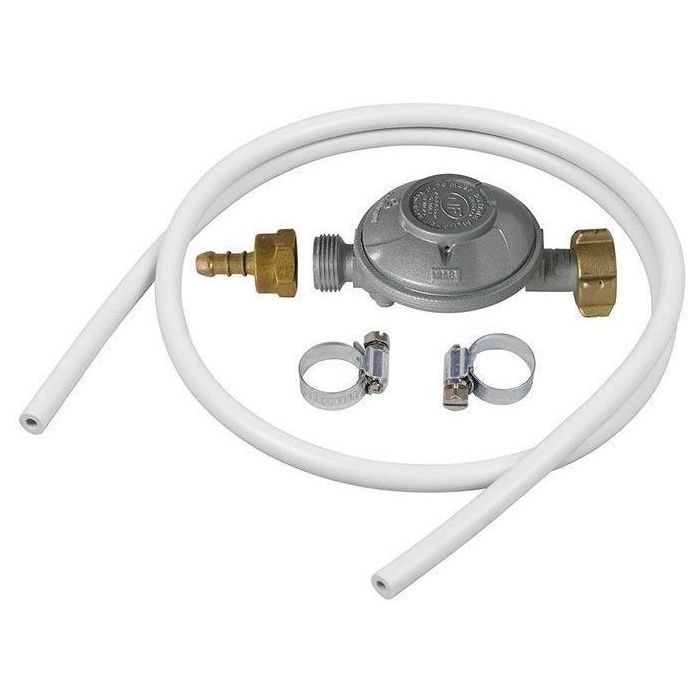 Kit butano con regulador + Tubo + Collarín NF - ROUSSEAU Kit butano con regulador + Tubo + Collarín NF - ROUSSEAU