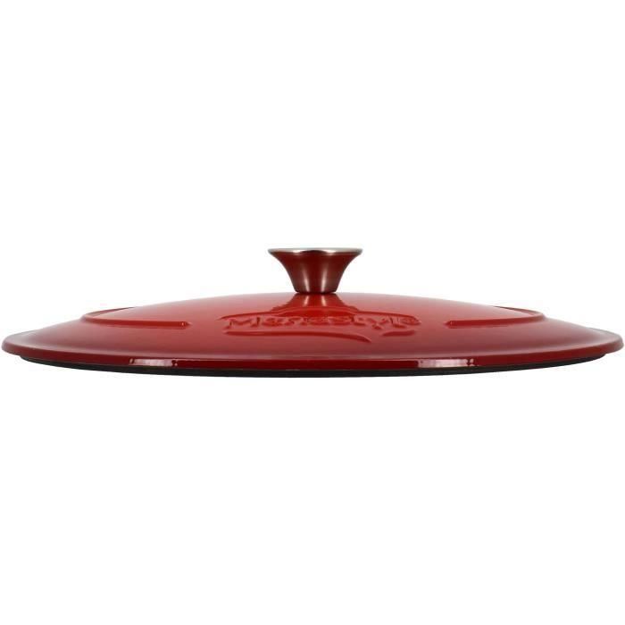 Cacerola - MENASTYL - 6020103 - Ovalada - Hierro fundido esmaltado - Roja - 9 litros 5 Cacerola - MENASTYL - 6020103 - Ovalada - Hierro fundido esmaltado - Roja - 9 litros 5