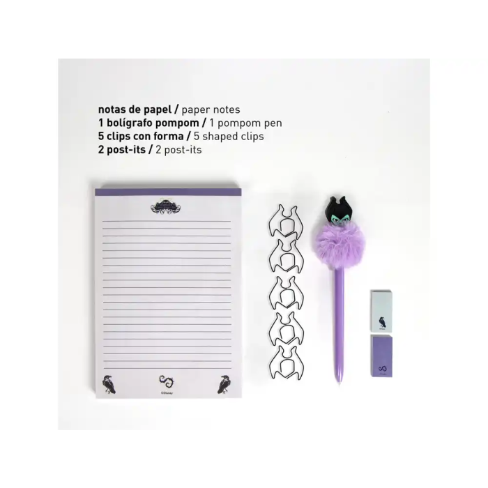 Cerdá Set de Papelería Disney Villanas 15.0 x 21.0 x 3.5 cm 2