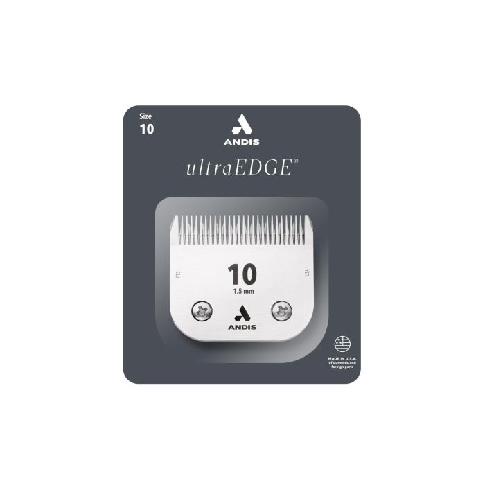 Andis S-10 Cuchilla Profesional UltraEdge de Acero Carbonizado 1.5 mm para un Filo Afilado y Duradero con Acabado Cromado Anti-Corrosión 0 Andis S-10 Cuchilla Profesional UltraEdge de Acero Carbonizado 1.5 mm para un Filo Afilado y Duradero con Acabado Cromado Anti-Corrosión 0