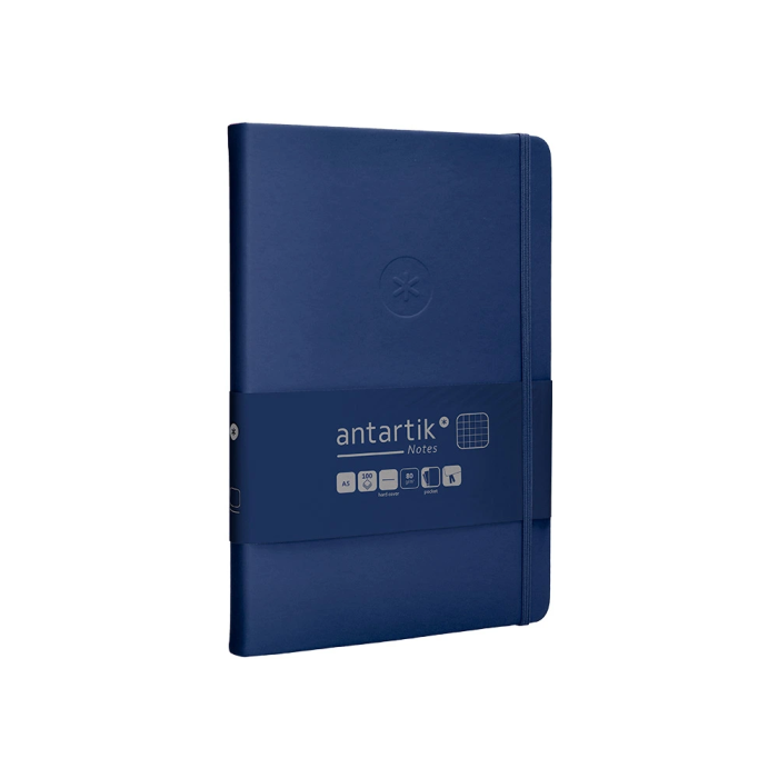 Antartik Cuaderno A5 Tapa Dura 100 Hojas Cuadriculadas Azul Marino 80gr FSC 4