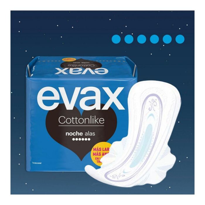 Evax Cottonlike Compresas Noche Alas 9 u 2