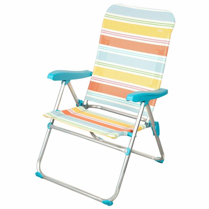 Silla de Playa Aktive 48 x 95 x 65 cm (4 Unidades) 6 Silla de Playa Aktive 48 x 95 x 65 cm (4 Unidades) 6