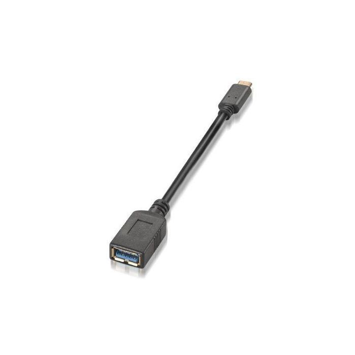 Aisens Cable USB 3.1 Gen1 5Gbps 3A, Tipo USB-C Macho a USB-A Hembra, 15cm, OTG