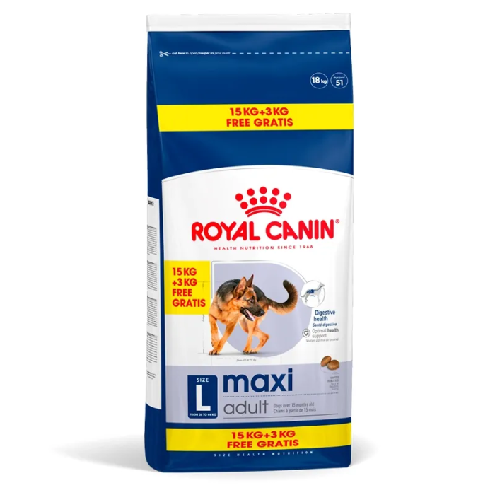 Royal Canine Adult Maxi 15 kg+3 kg