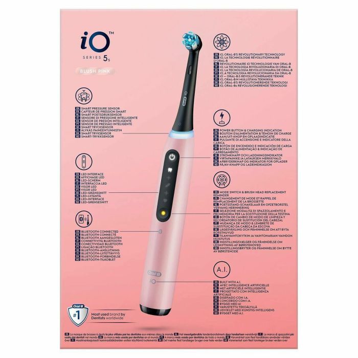 Cepillo de Dientes Eléctrico Oral-B IO 5S Rosa 2 Cepillo de Dientes Eléctrico Oral-B IO 5S Rosa 2