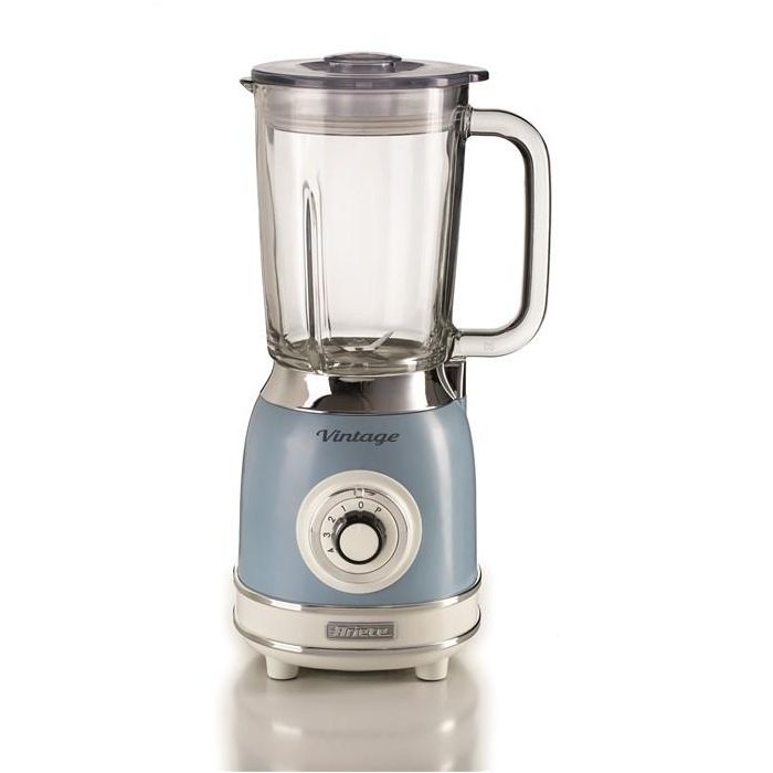 Ariete 583/05 Batidora de Vaso Vintage Azul - 4 Velocidades, Vaso de Vidrio 1 Ariete 583/05 Batidora de Vaso Vintage Azul - 4 Velocidades, Vaso de Vidrio 1