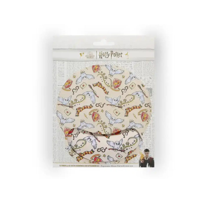 Wondee Alfombrilla Ratón Ergonómica Gel Harry Potter Hedwig con Reposamuñecas, Control Preciso y Antideslizante 6