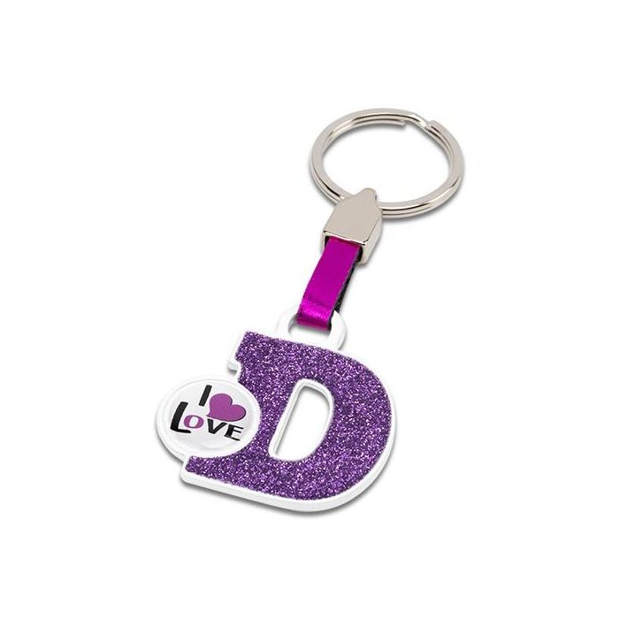 Abc LLA01004 Llavero Letra D Rosa Abc LLA01004 Llavero Letra D Rosa