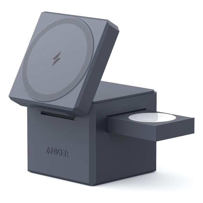 Anker Y1811G11 Cubo de Carga 3 en 1 MagSafe para iPhone, Apple Watch y AirPods, Carga Rápida 30W, Negro Anker Y1811G11 Cubo de Carga 3 en 1 MagSafe para iPhone, Apple Watch y AirPods, Carga Rápida 30W, Negro