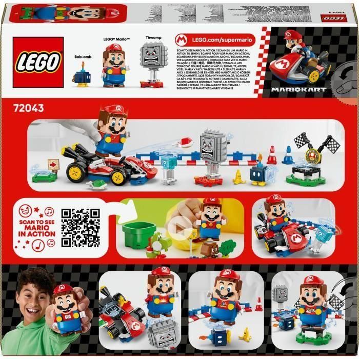 LEGO Super Mario 72043 Kart Estándar con Figura Interactiva de Mario Juego de Construcción para Carreras 5