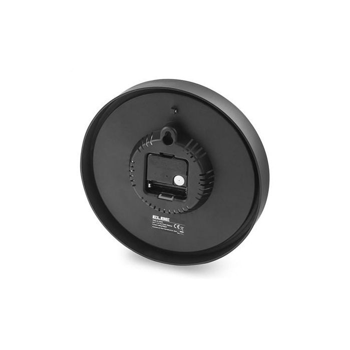 Elbe RP-3005-P Reloj de Pared con Temperatura y Humedad 25cm Plata 2 Elbe RP-3005-P Reloj de Pared con Temperatura y Humedad 25cm Plata 2