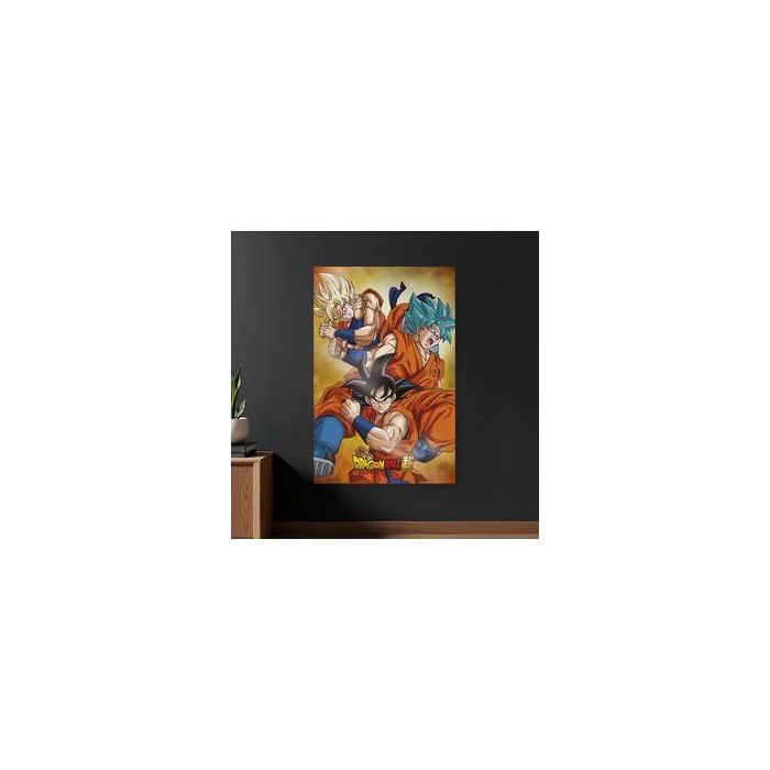 Sd Toys Póster 3D Dragon Ball Super Champa Goku 58x38 cm Licencia Oficial 3