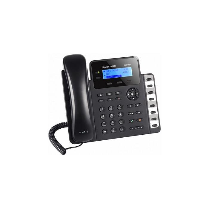 Grandstream GXP-1628 Teléfono SIP DECT con Altavoz y Pantalla LCD, Negro