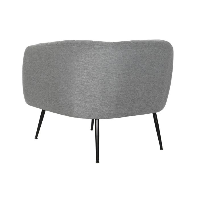 DKD Home Decor Sillón Scandi Gris Negro 81x75x73 cm 6