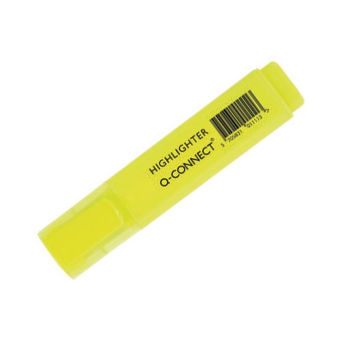 Rotulador Q-Connect Fluorescente Punta Biselada Caja De 6 Unidades Colores Surtidos 2