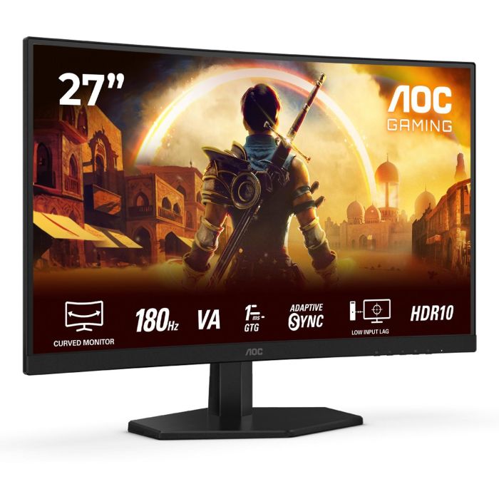 AOC C27G42E Monitor Gamer Curvo 27 Pulgadas Full HD 1ms 180Hz HDMI DP 1