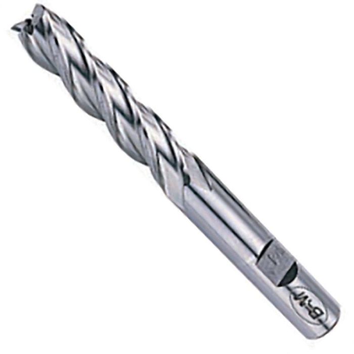 PROTEC Fresa de Acero Rápido HSS de 6mm, 4 Cortadores, Súper Larga, con Capacidad de Corte al Centro