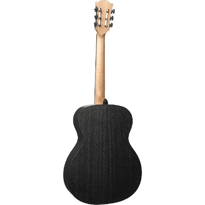 LAG Guitarra Acústica Nylon Auditorium Black & Brown Satinada Abeto Engelmann Macizo 4