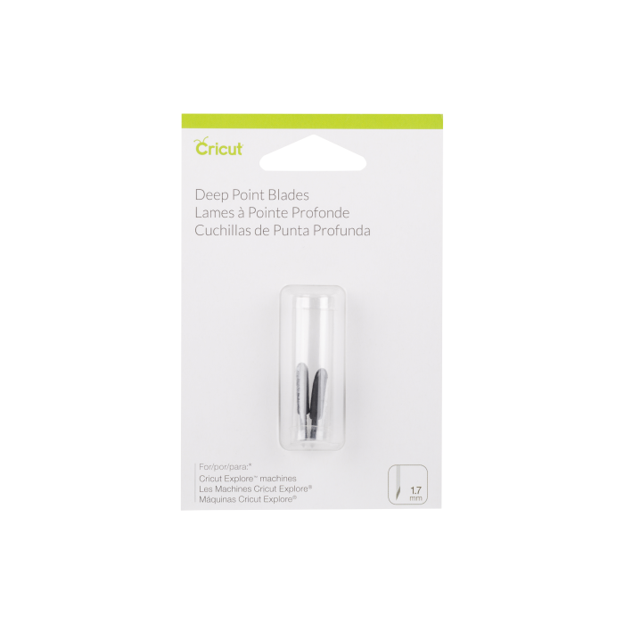 Cricut PC2003535 Set de 2 Lames Coupe Profonde, Plastique, Multicolore, 12 x 8 x 2 cm