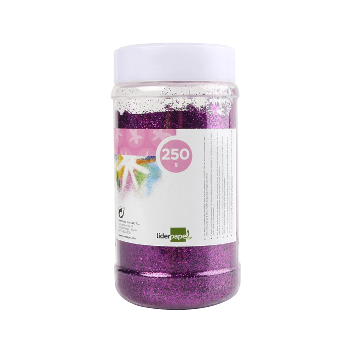 Liderpapel Purpurina Fantasía Violeta Metalizado Bote 250 gr 1 Liderpapel Purpurina Fantasía Violeta Metalizado Bote 250 gr 1