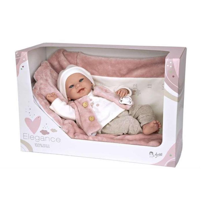 Muñeca elegance 40 cm colin rosa c/manta (muñeco de peso) 0 Muñeca elegance 40 cm colin rosa c/manta (muñeco de peso) 0