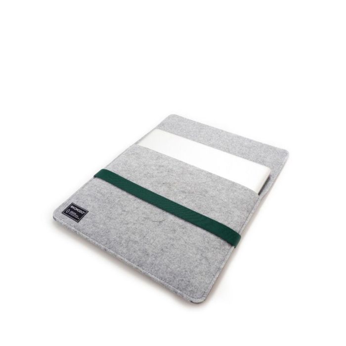 EKOMODO HR-014 HAZI Funda Protectora para Portátil o Tablet de 15" (38,1 cm) Ecológica, Diseño Minimalista, Verde/Gris 2