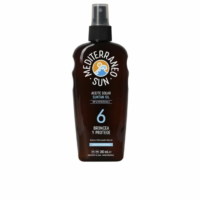 Protector Solar Suntan Oil Dark Tanning Mediterraneo Sun 4 Protector Solar Suntan Oil Dark Tanning Mediterraneo Sun 4