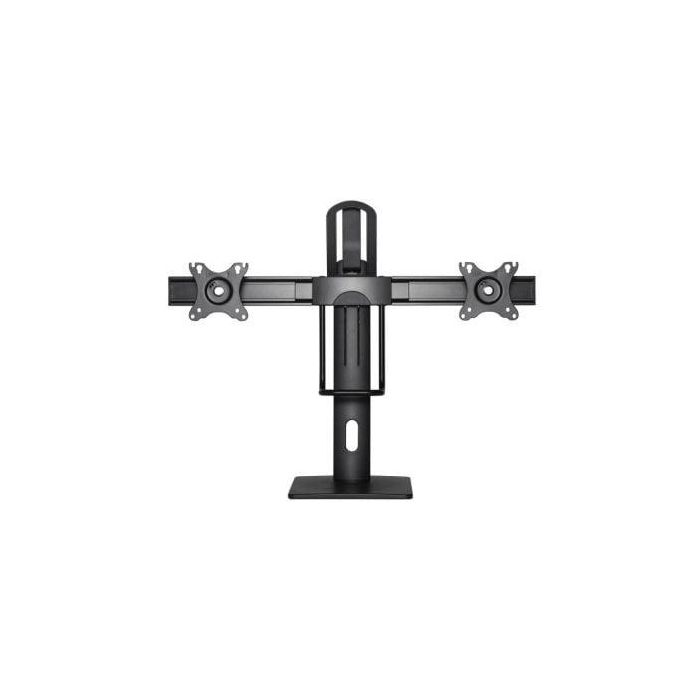 Aisens Soporte de Mesa Profesional para 2 Monitores 17"-27", Giratorio e Inclinable, Negro - Compatible con VESA 75x75 y 100x100mm 2 Aisens Soporte de Mesa Profesional para 2 Monitores 17"-27", Giratorio e Inclinable, Negro - Compatible con VESA 75x75 y 100x100mm 2