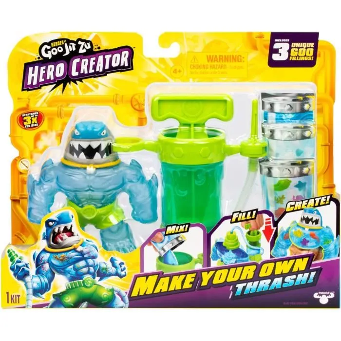 Heroes Of Goo Jit Zu Figura Hero Creator Thrash HER0630996427866 11cm - Kit de creación de texturas personalizadas 2