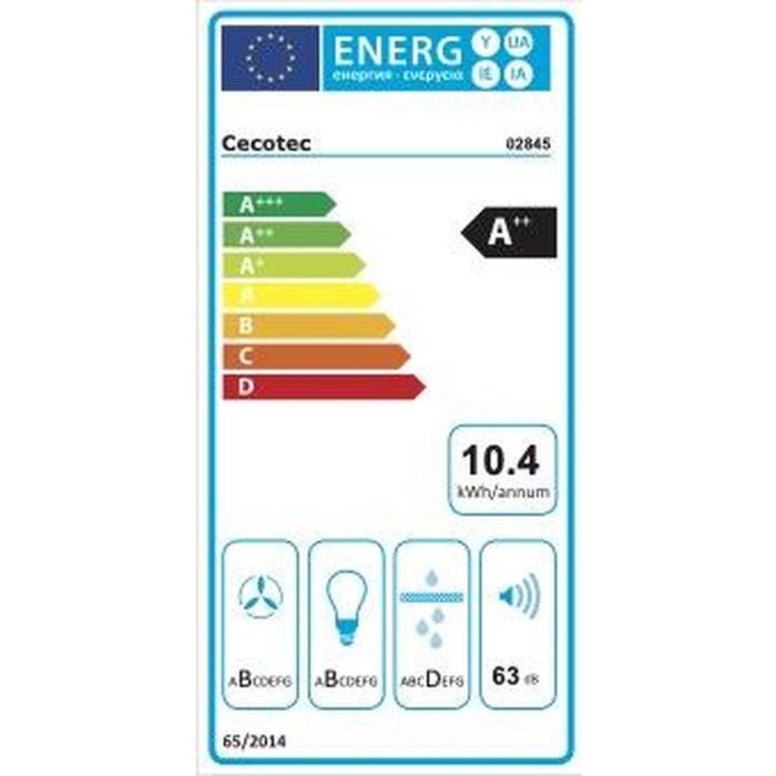 Cecotec Bolero Flux TT 605500 Campana Extractora T 60cm Cristal Blanco A++ 550m³/h Control Táctil Movimiento Manos 7 Cecotec Bolero Flux TT 605500 Campana Extractora T 60cm Cristal Blanco A++ 550m³/h Control Táctil Movimiento Manos 7