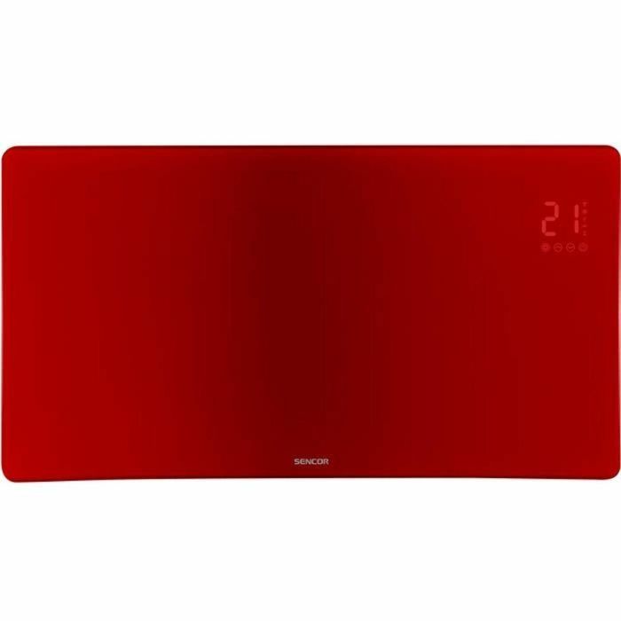 Radiador de cristal Wi-Fi inteligente - SENCOR - SCF 4742RD - 2400 W - 2 niveles - Termostato - Rojo 3