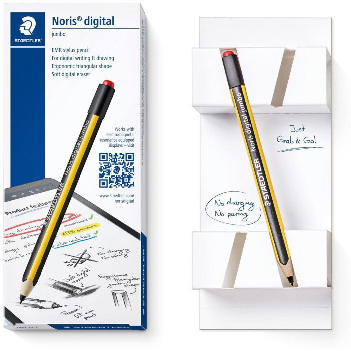 Staedtler Lápiz Noris Digital Jumbo 0.7 mm con Borrador, Tecnología Erm 3