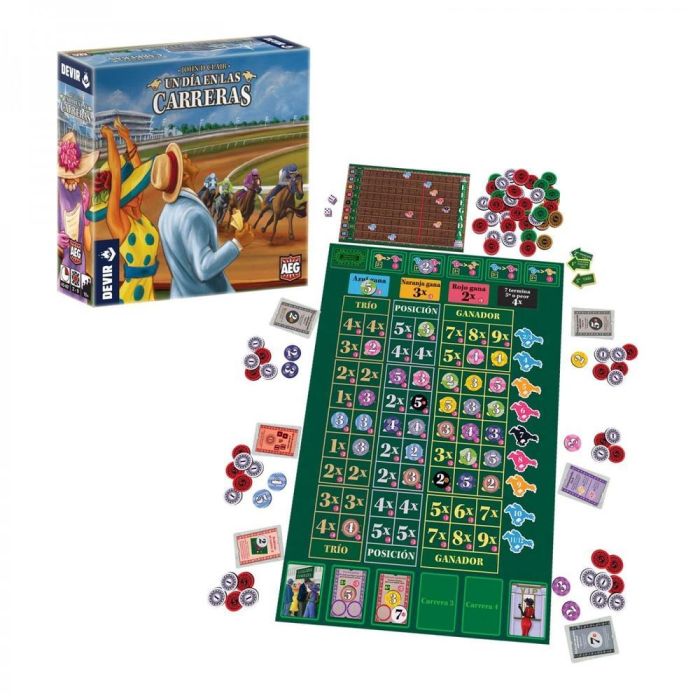 Devir Un Día En Las Carreras Juego de Mesa para 2-9 Jugadores, 10 Años, 50 Minutos 4 Devir Un Día En Las Carreras Juego de Mesa para 2-9 Jugadores, 10 Años, 50 Minutos 4