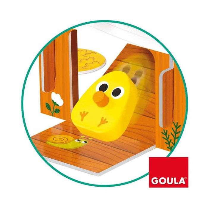 Goula Happy Chickens: Juego de Habilidad de Madera para Niños de 3 a 5 años, Encuentra los Pollitos Retirando Palos, Hasta 4 Jugadores 5