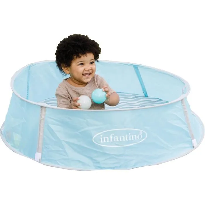 Infantino Piscina de bolas evolutiva 3 en 1 con capota anti-UV y mosquitera 303127 2