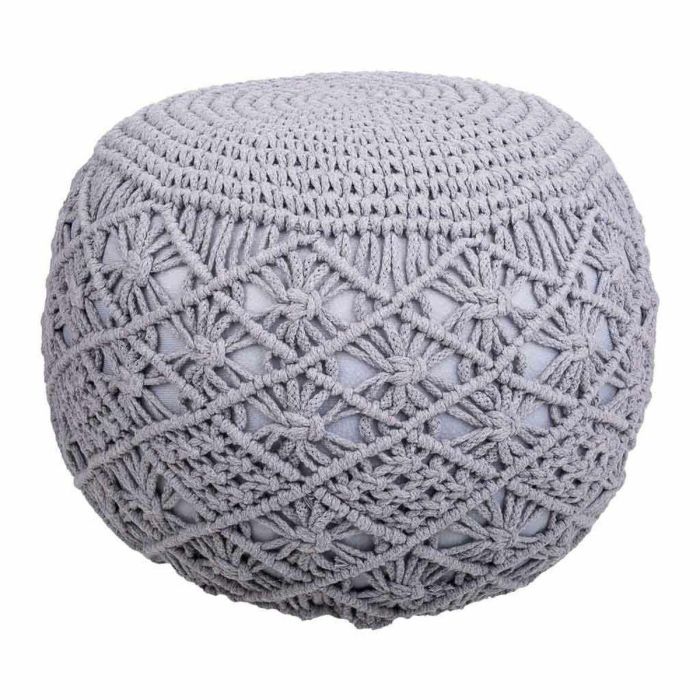 Puff Alexandra House Living Gris claro Poliestireno 45 x 40 x 45 cm