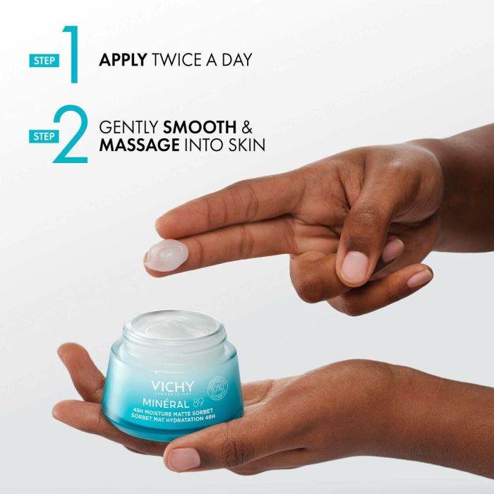 Vichy Minéral 89 grel Sorbete Mate Hidratante 48H Con Ácido Hialurónico 50 mL 3 Vichy Minéral 89 grel Sorbete Mate Hidratante 48H Con Ácido Hialurónico 50 mL 3