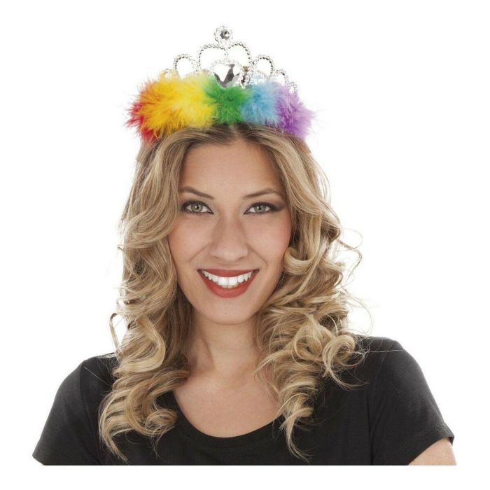 Diadema corona arco iris talla única Diadema corona arco iris talla única