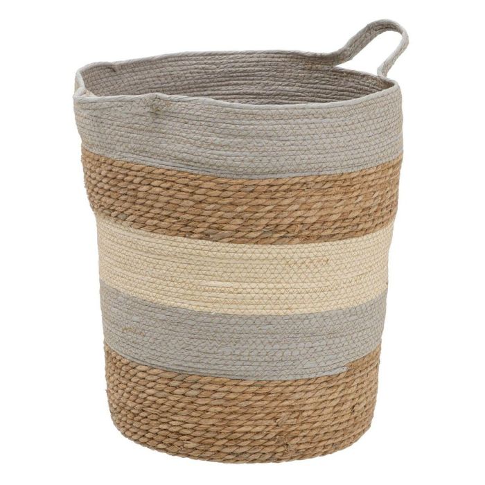 Juego de Cestos Natural Gris Fibra natural 48 x 48 x 42 cm (3 Piezas) 7