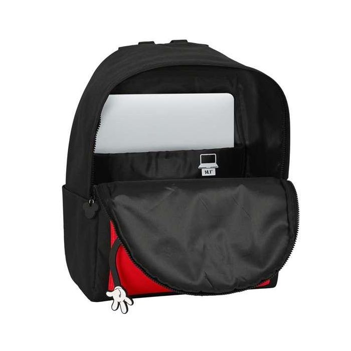 Mochila para Portátil Mickey Mouse Clubhouse mickey mouse Negro Rojo 31 x 40 x 16 cm 7