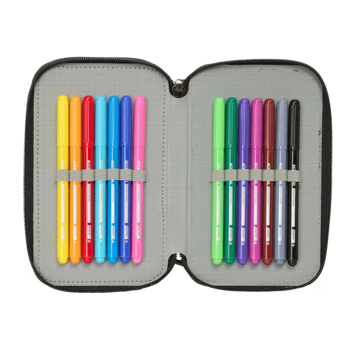 Safta Plumier Escolar Triple Cremallera 37 Piezas Avengers 195x125x55 mm 5