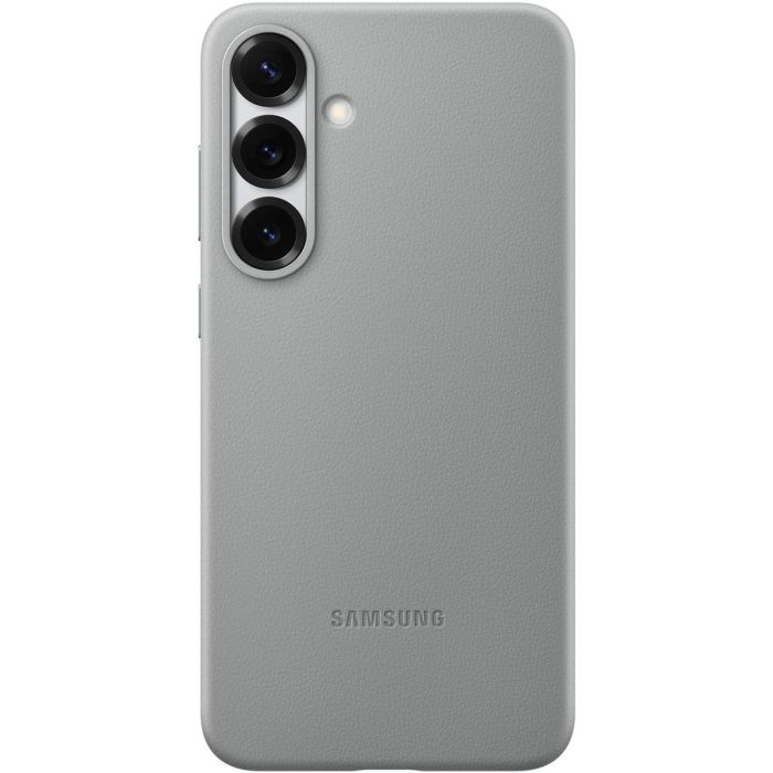 Samsung EF-VS936PJEGWW Funda Kindsuit Galaxy S25+ (6.7") Gris Claro de Imitación Piel, Monocromo, Fácil Aplicación