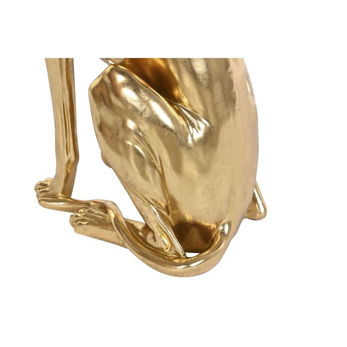 DKD Home Decor Figura Decorativa de Galgo Glam Dorado en Resina - Escultura de 78 cm Alto x 42.5 cm Ancho para Hogar 3