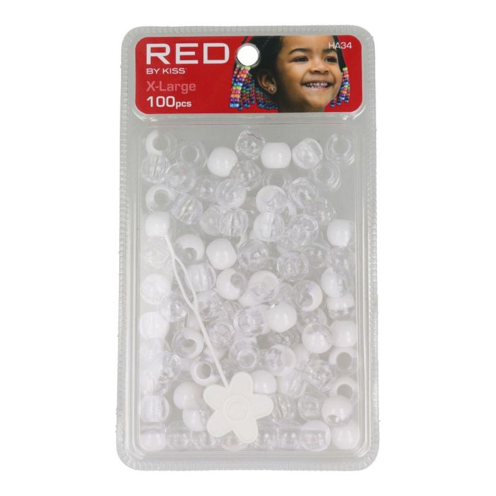Red Kiss Xl Hair Beads 100 Pcs (White) Red Kiss Xl Hair Beads 100 Pcs (White)