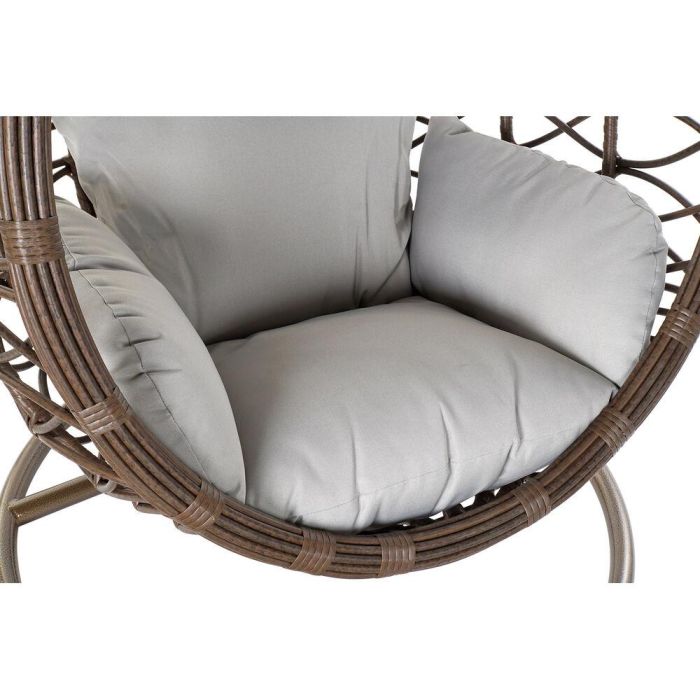 Sillon Colgante Terraza Y Jardin DKD Home Decor Marron Gris 78 x 120 x 100 cm 5