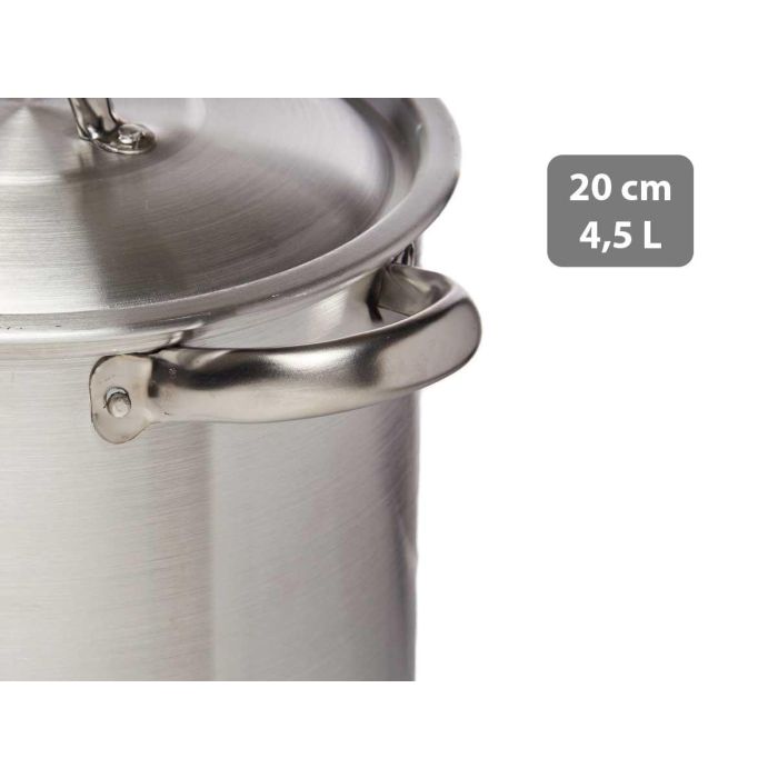 Olla de Aluminio Kinvara 20 cm 4,5 L - Apta Gas, Horno y Lavavajillas (6 Unidades) 2 Olla de Aluminio Kinvara 20 cm 4,5 L - Apta Gas, Horno y Lavavajillas (6 Unidades) 2